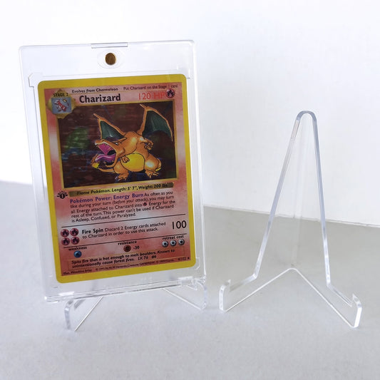 ACRYLIC CLEAR CARD STANDS 5 PACK
